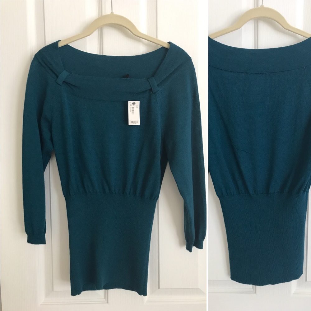 NWT Limited top sweater teal S
